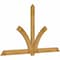 Ekena Millwork Redmond Rough Sawn Timber Gable Bracket, Western Red Cedar, 108"W x 63"H x 2"D x 6"F, 14/12 Pitch GBW108X63X0206RED00RWR - alternate 2